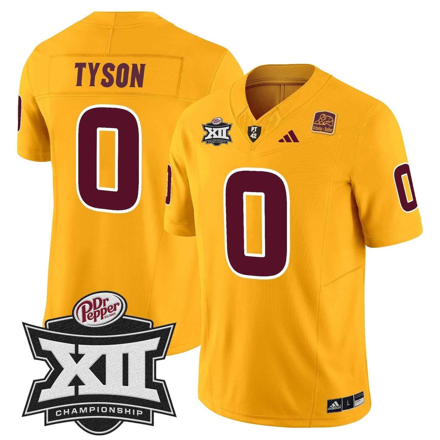 Sun Devils 2024 Big 12 Championship Patch Vapor Limited Jersey - Stitched