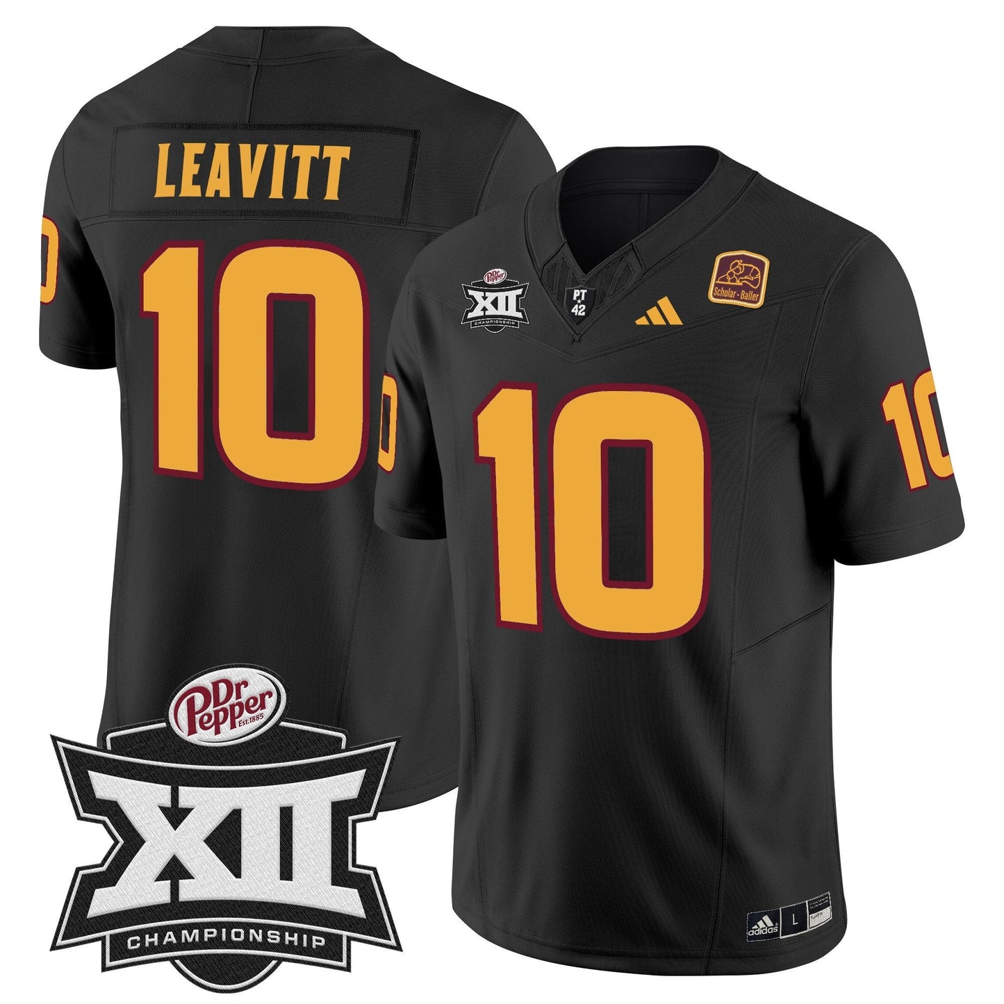 Sun Devils 2024 Big 12 Championship Patch Vapor Limited Jersey - Stitched