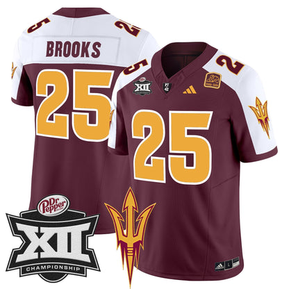 Sun Devils 2024 Big 12 Championship Patch Vapor Limited Jersey - Stitched