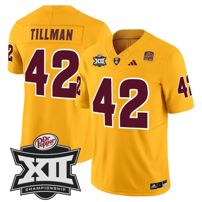 Sun Devils 2024 Big 12 Championship Patch Vapor Limited Jersey - Stitched