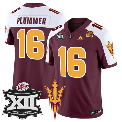 Sun Devils 2024 Big 12 Championship Patch Vapor Limited Jersey - Stitched