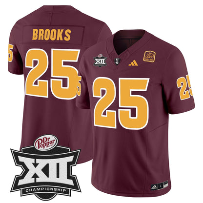 Sun Devils 2024 Big 12 Championship Patch Vapor Limited Jersey - Stitched