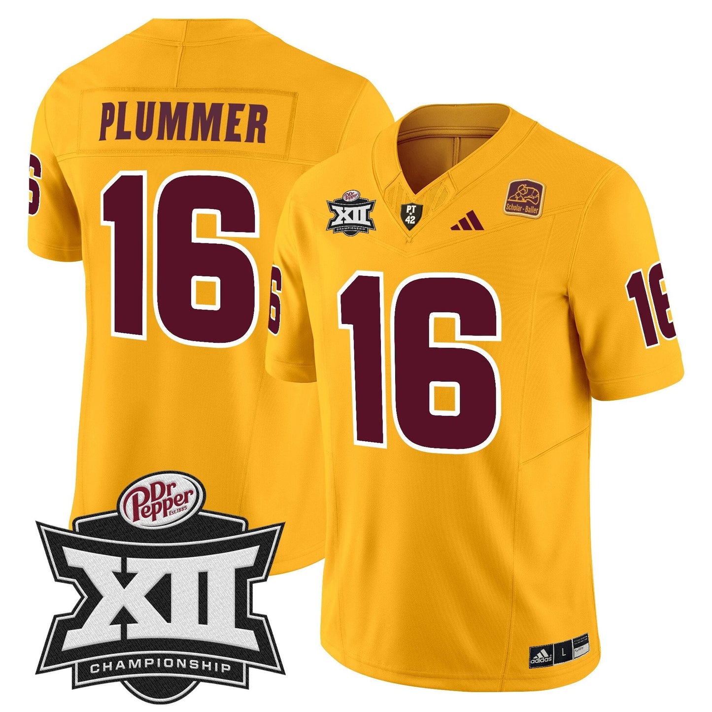 Sun Devils 2024 Big 12 Championship Patch Vapor Limited Jersey - Stitched