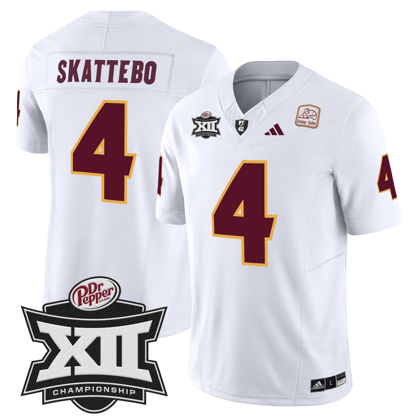 Sun Devils 2024 Big 12 Championship Patch Vapor Limited Jersey - Stitched