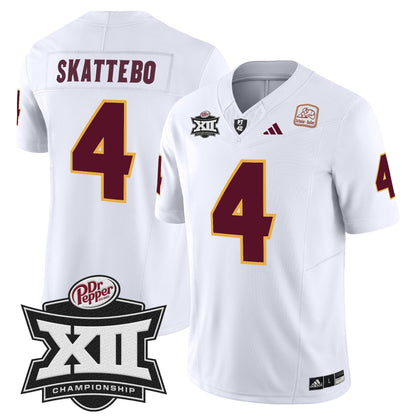 Sun Devils 2024 Big 12 Championship Patch Vapor Limited Jersey - Stitched