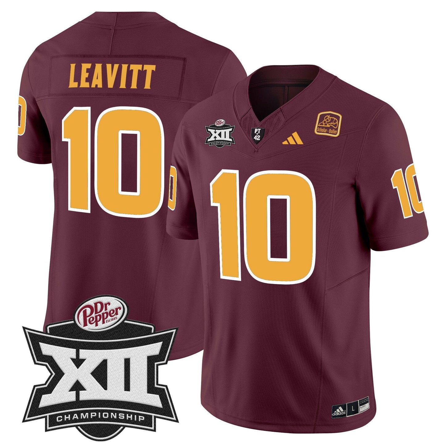 Sun Devils 2024 Big 12 Championship Patch Vapor Limited Jersey - Stitched