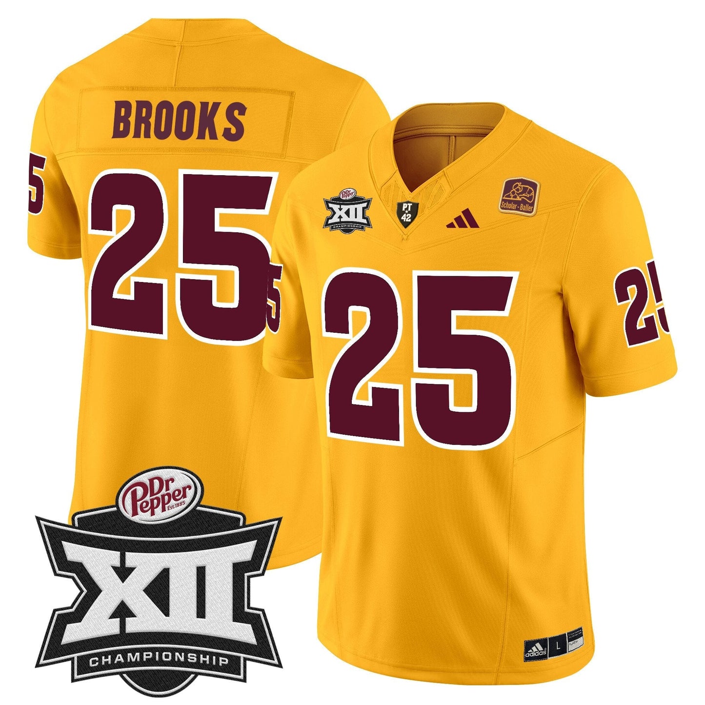 Sun Devils 2024 Big 12 Championship Patch Vapor Limited Jersey - Stitched