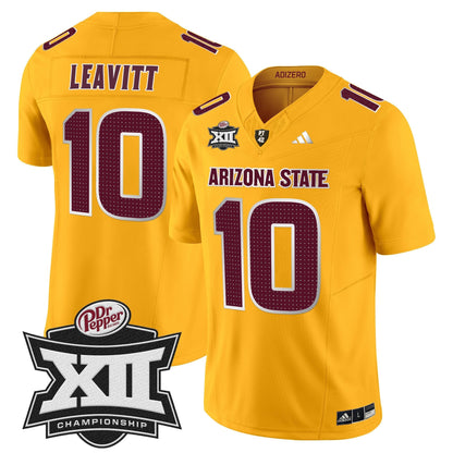 Sun Devils 2024 Big 12 Championship Patch Vapor Limited Jersey V2 - Stitched