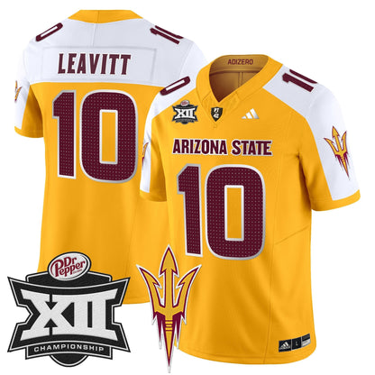 Sun Devils 2024 Big 12 Championship Patch Vapor Limited Jersey V2 - Stitched