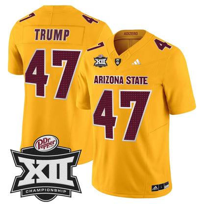 Sun Devils 2024 Big 12 Championship Patch Vapor Limited Jersey V2 - Stitched