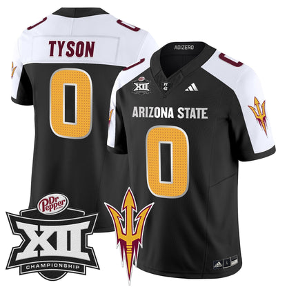 Sun Devils 2024 Big 12 Championship Patch Vapor Limited Jersey V2 - Stitched