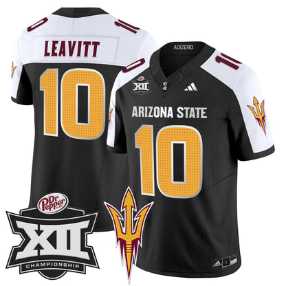 Sun Devils 2024 Big 12 Championship Patch Vapor Limited Jersey V2 - Stitched