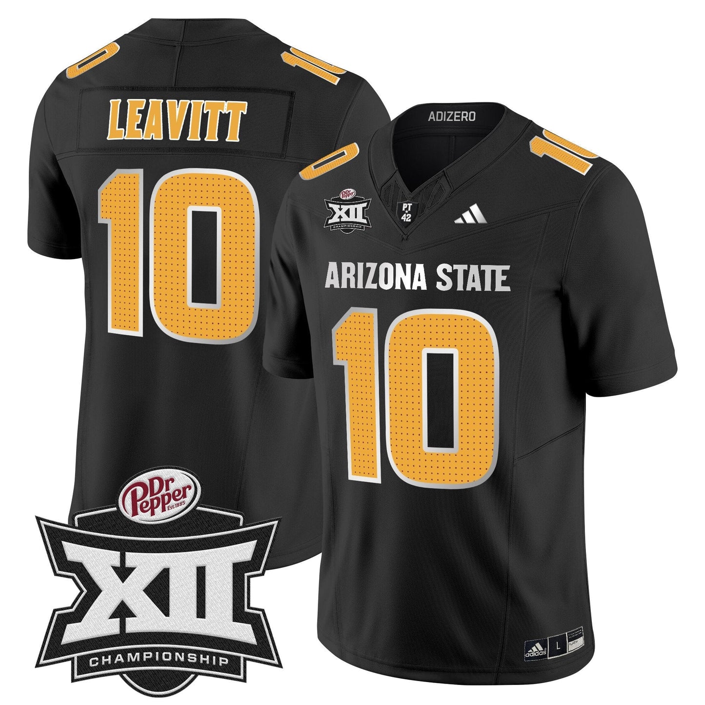 Sun Devils 2024 Big 12 Championship Patch Vapor Limited Jersey V2 - Stitched
