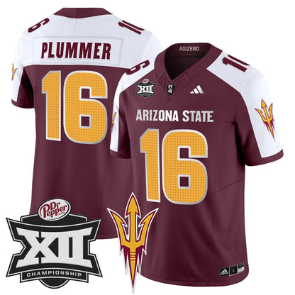 Sun Devils 2024 Big 12 Championship Patch Vapor Limited Jersey V2 - Stitched