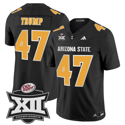Sun Devils 2024 Big 12 Championship Patch Vapor Limited Jersey V2 - Stitched