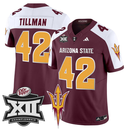 Sun Devils 2024 Big 12 Championship Patch Vapor Limited Jersey V2 - Stitched
