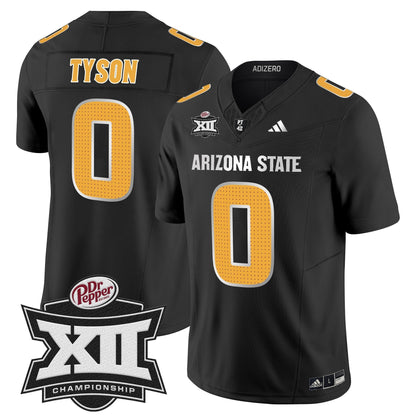 Sun Devils 2024 Big 12 Championship Patch Vapor Limited Jersey V2 - Stitched