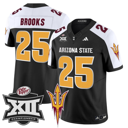 Sun Devils 2024 Big 12 Championship Patch Vapor Limited Jersey V2 - Stitched