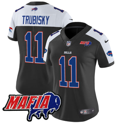Women's BUF 2024 Bills Mafia Patch Vapor Limited Jersey - All Stitched