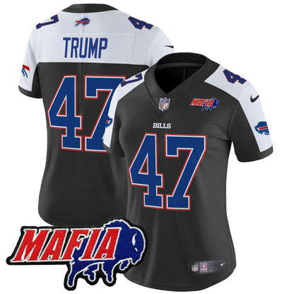 Women's BUF 2024 Bills Mafia Patch Vapor Limited Jersey - All Stitched