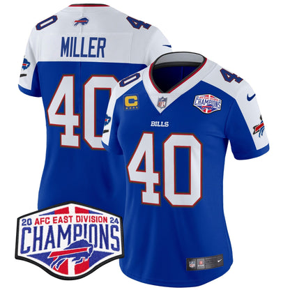 Women's Bills 2024 AFC East Division Champions Vapor Limited Jersey - All Stitched