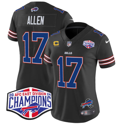 Women's Bills 2024 AFC East Division Champions Vapor Limited Jersey - All Stitched