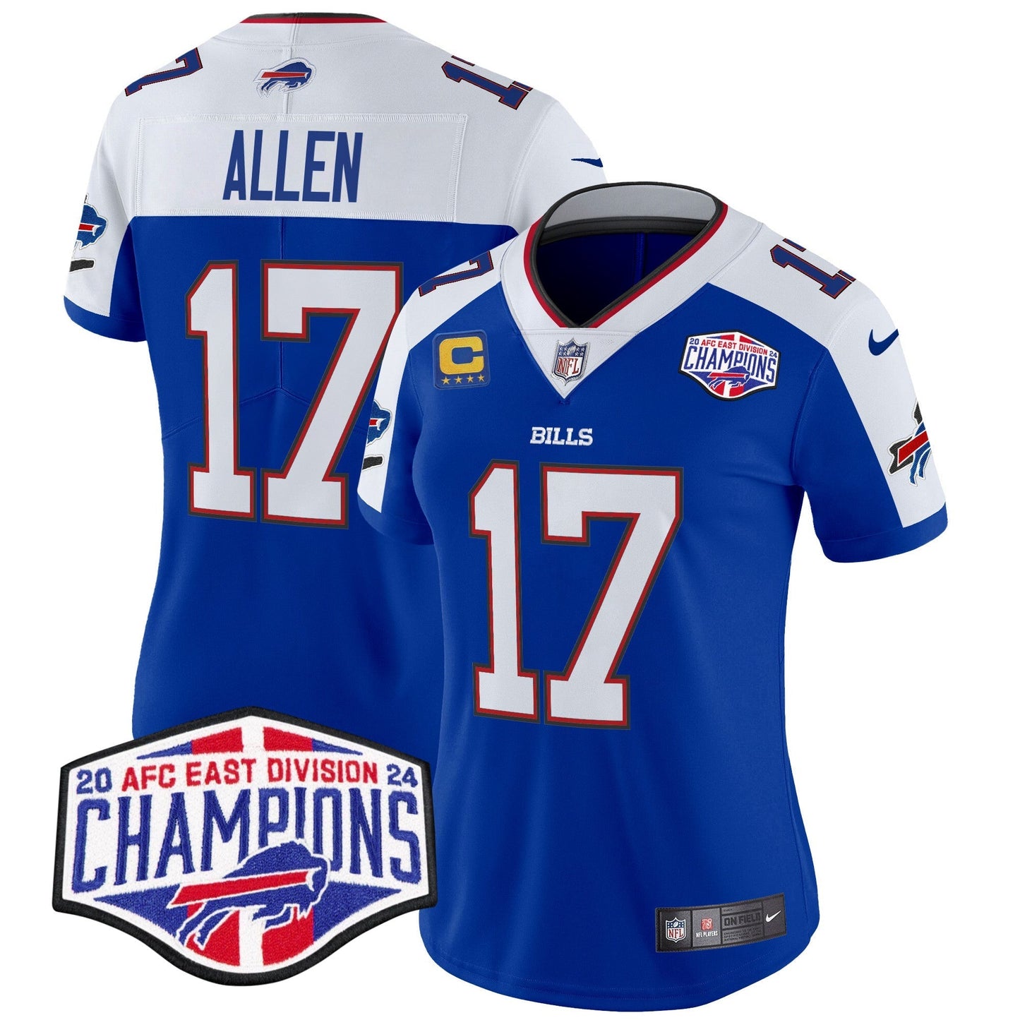 Women's Bills 2024 AFC East Division Champions Vapor Limited Jersey - All Stitched