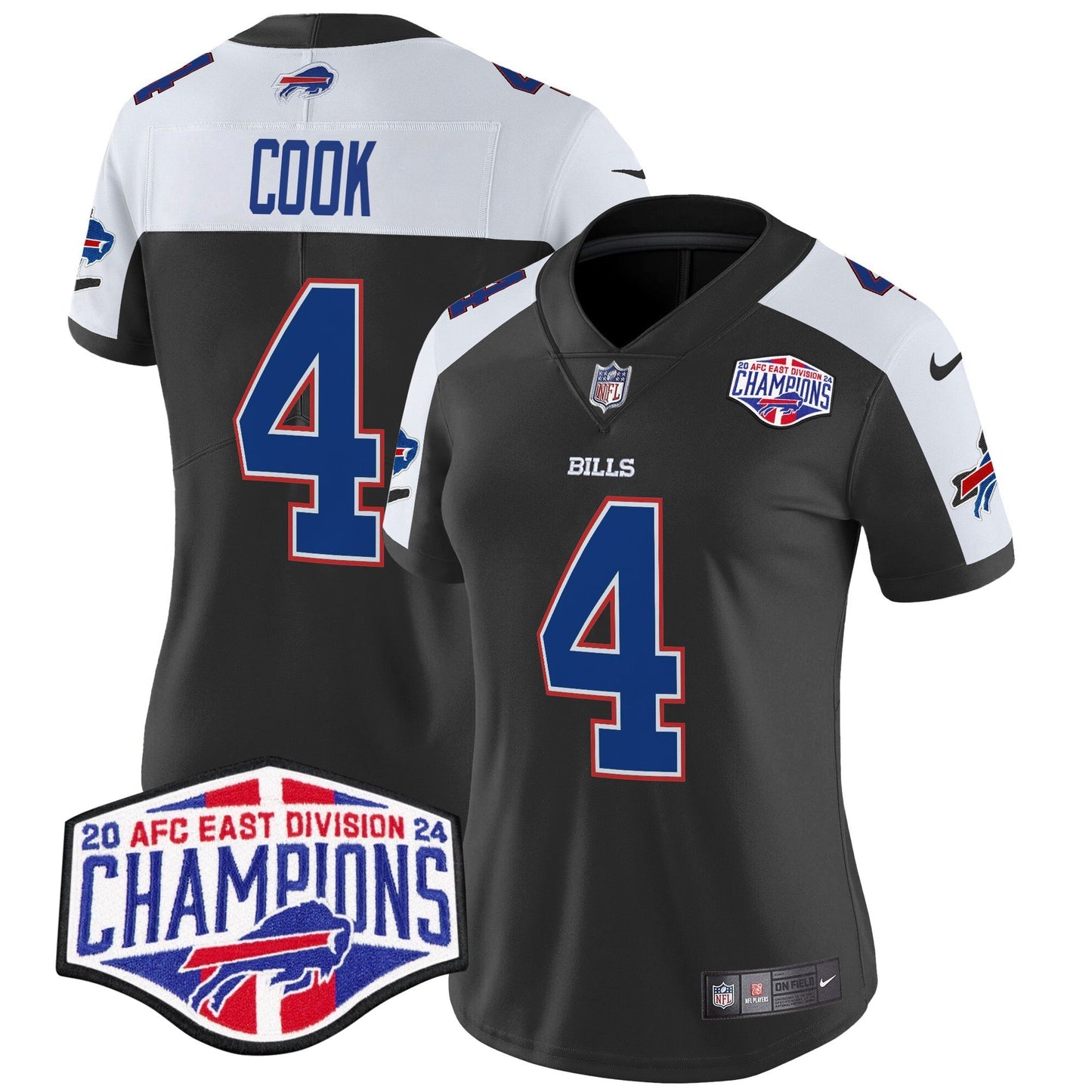Women's Bills 2024 AFC East Division Champions Vapor Limited Jersey - All Stitched