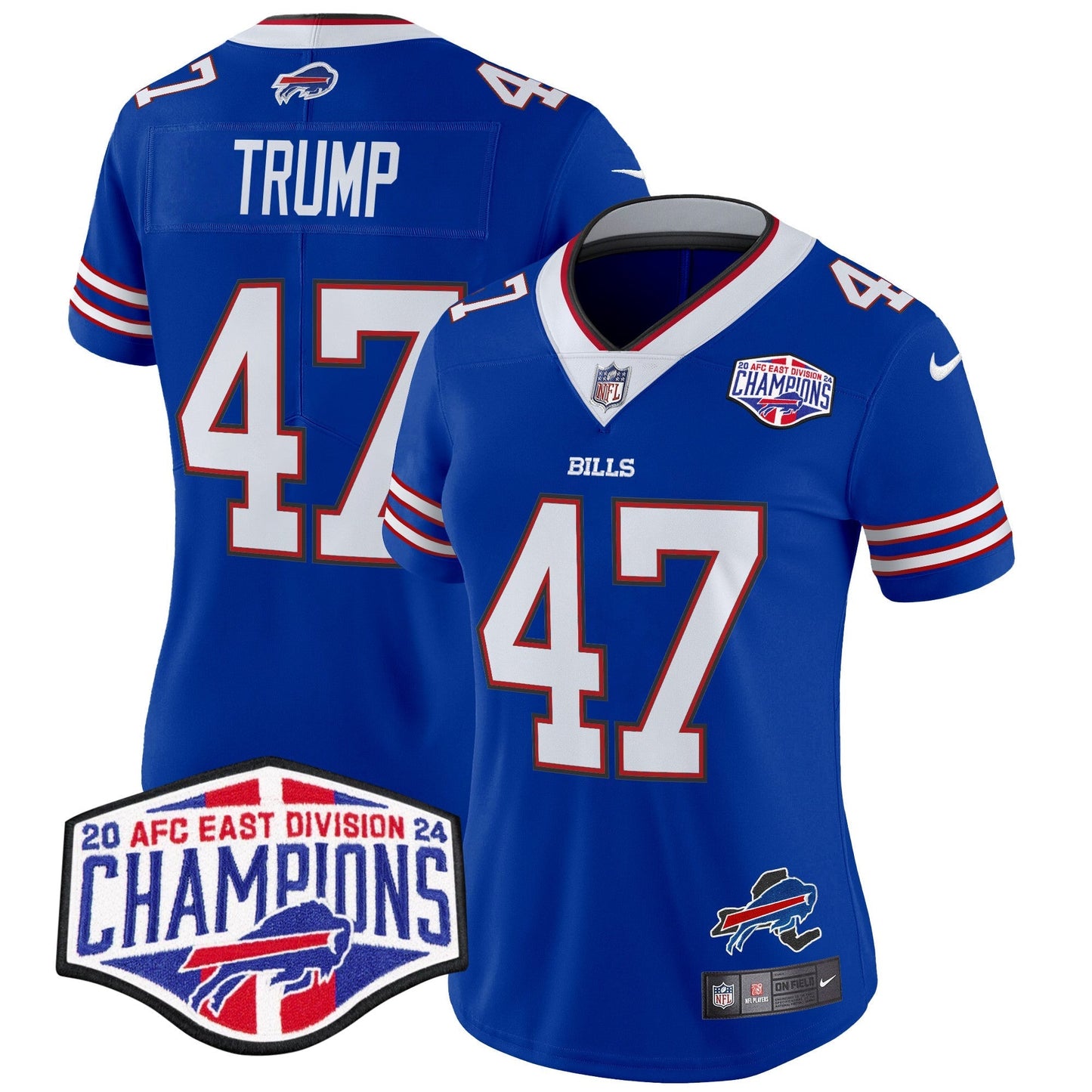 Women's Bills 2024 AFC East Division Champions Vapor Limited Jersey - All Stitched