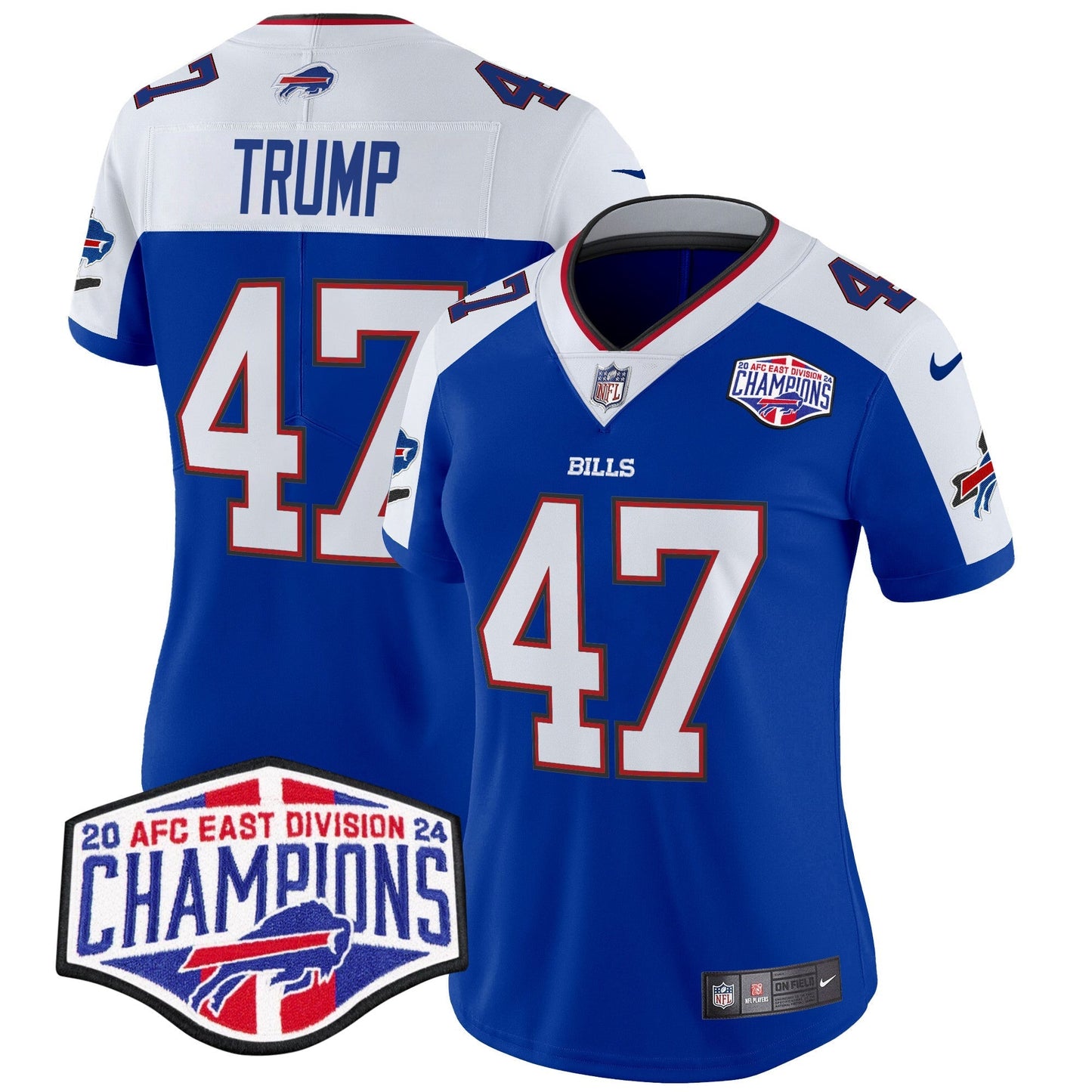 Women's Bills 2024 AFC East Division Champions Vapor Limited Jersey - All Stitched