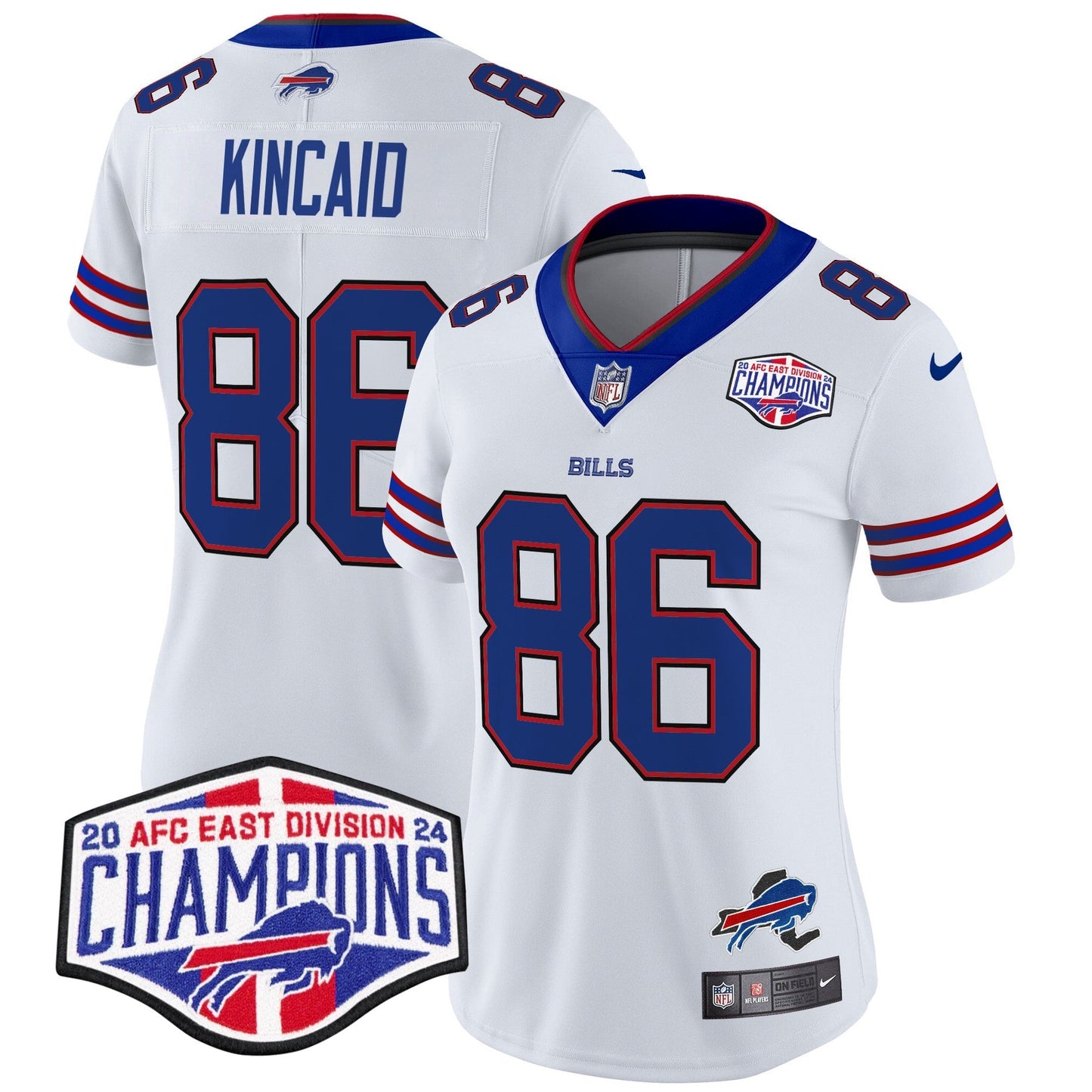 Women's Bills 2024 AFC East Division Champions Vapor Limited Jersey - All Stitched
