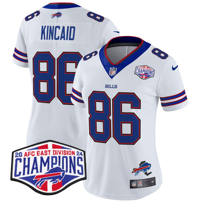 Women's Bills 2024 AFC East Division Champions Vapor Limited Jersey - All Stitched