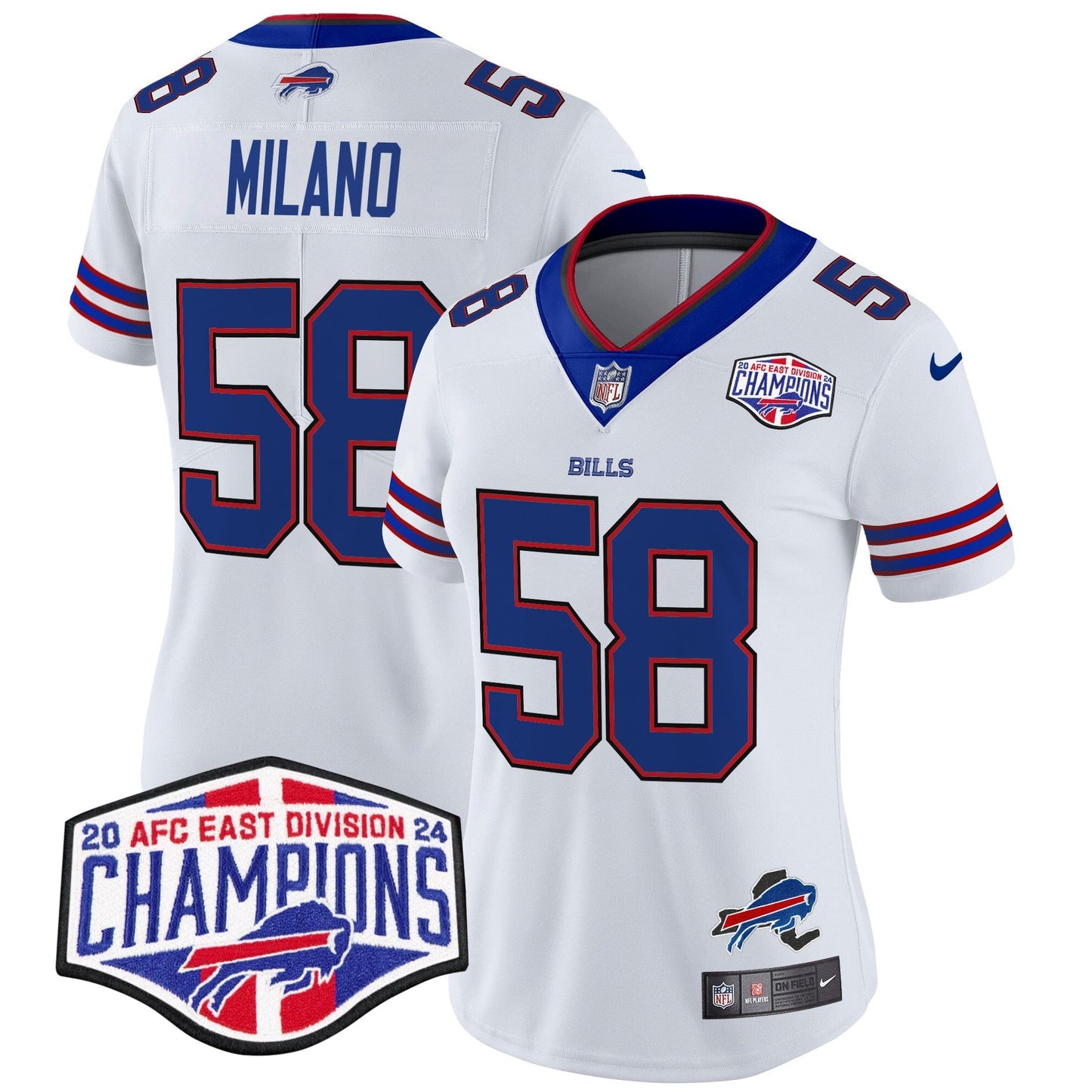 Women's Bills 2024 AFC East Division Champions Vapor Limited Jersey - All Stitched