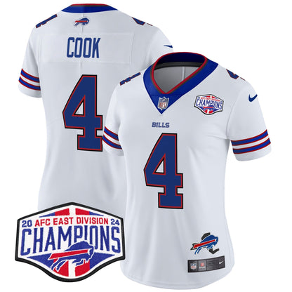 Women's Bills 2024 AFC East Division Champions Vapor Limited Jersey - All Stitched