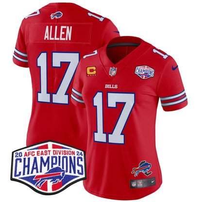 Women's Bills 2024 AFC East Division Champions Vapor Limited Jersey - All Stitched