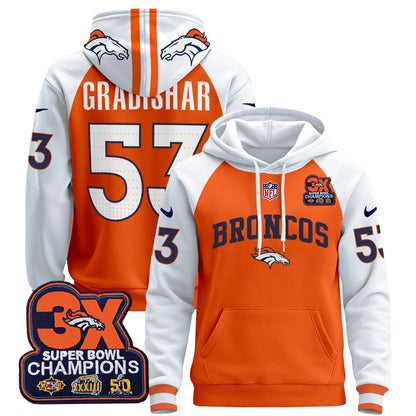 DEN 2025 3x - Times Champions Patch Pullover Hoodie - All Stitched