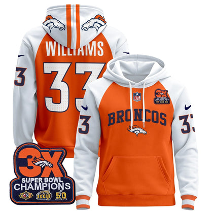 DEN 2025 3x - Times Champions Patch Pullover Hoodie - All Stitched