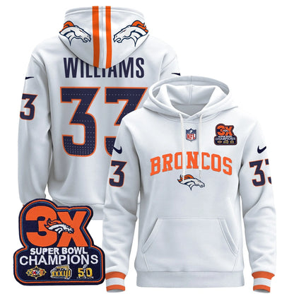 DEN 2025 3x - Times Champions Patch Pullover Hoodie - All Stitched