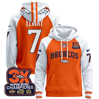 DEN 2025 3x - Times Champions Patch Pullover Hoodie - All Stitched