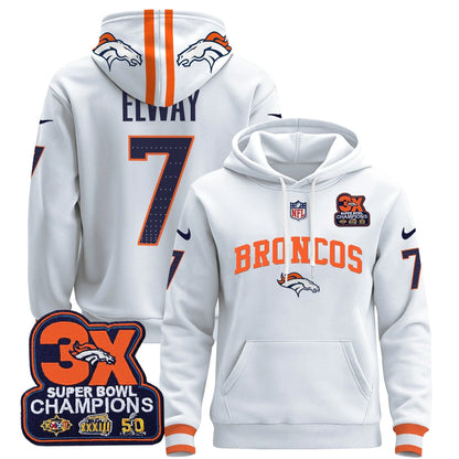 DEN 2025 3x - Times Champions Patch Pullover Hoodie - All Stitched