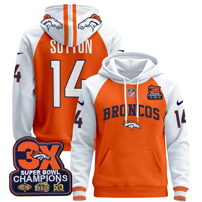 DEN 2025 3x - Times Champions Patch Pullover Hoodie - All Stitched