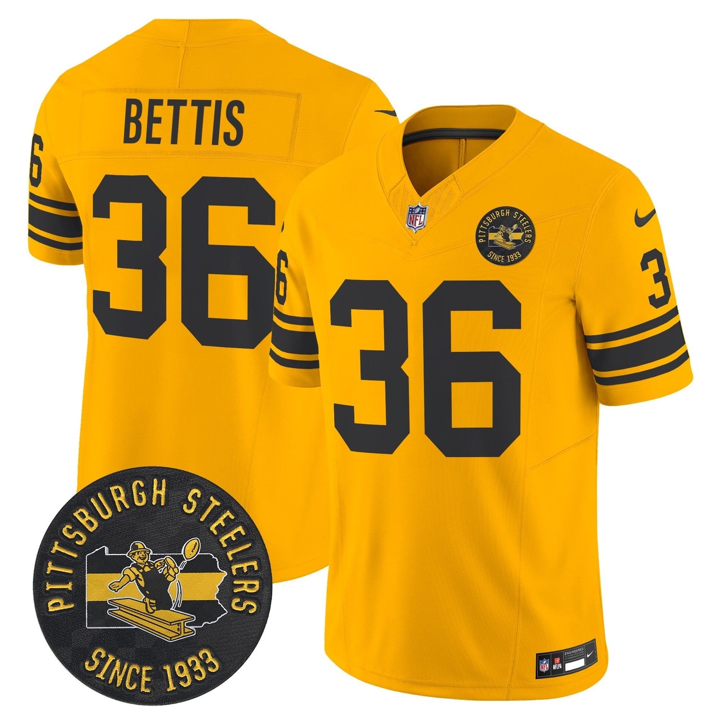 PIT Throwback 1962 Vapor Limited Jersey - Est. 1933 Patch - All Stitched