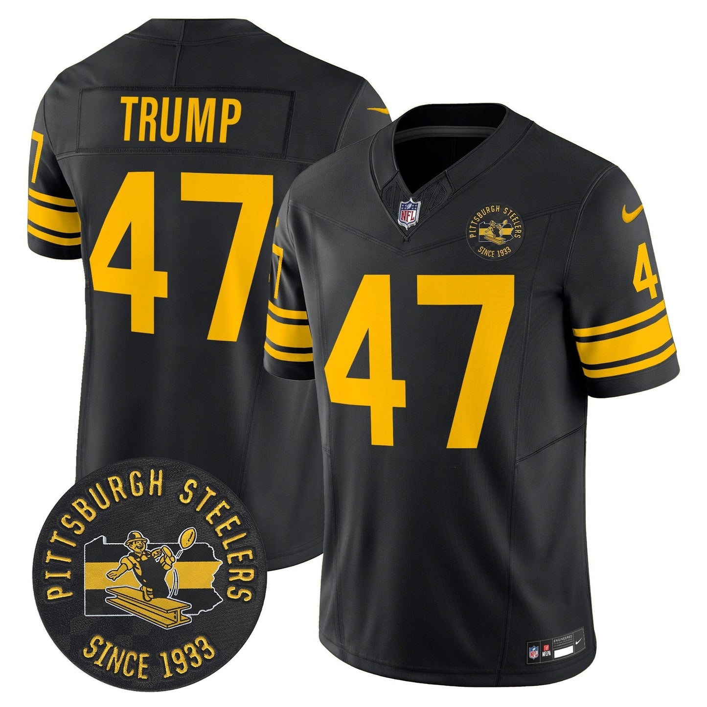 PIT Throwback 1962 Vapor Limited Jersey - Est. 1933 Patch - All Stitched