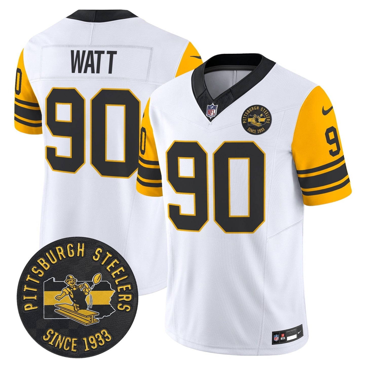 PIT Throwback 1962 Vapor Limited Jersey - Est. 1933 Patch - All Stitched