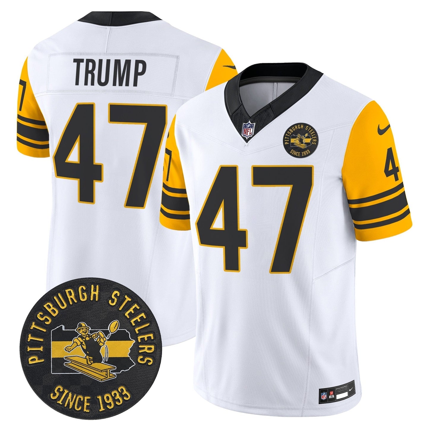 PIT Throwback 1962 Vapor Limited Jersey - Est. 1933 Patch - All Stitched