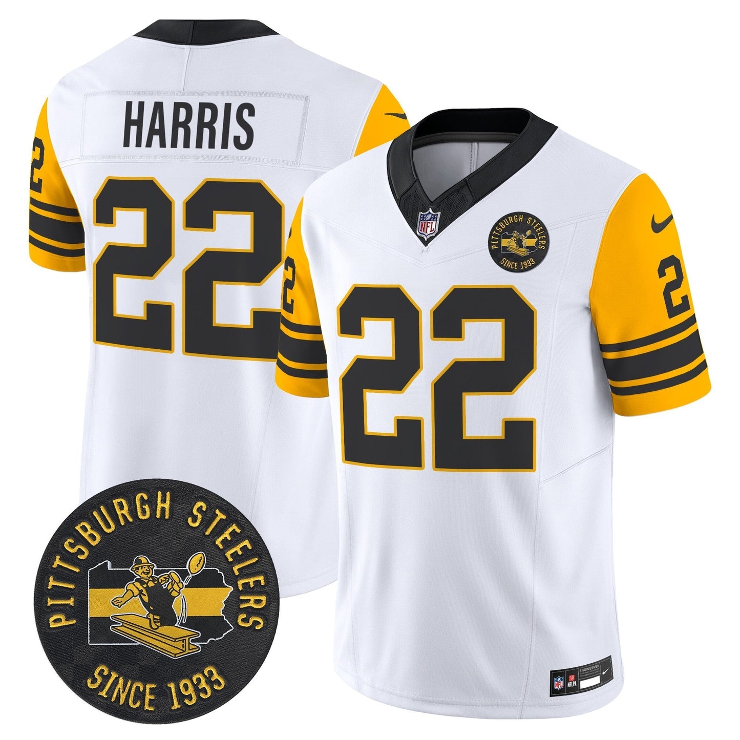 PIT Throwback 1962 Vapor Limited Jersey - Est. 1933 Patch - All Stitched