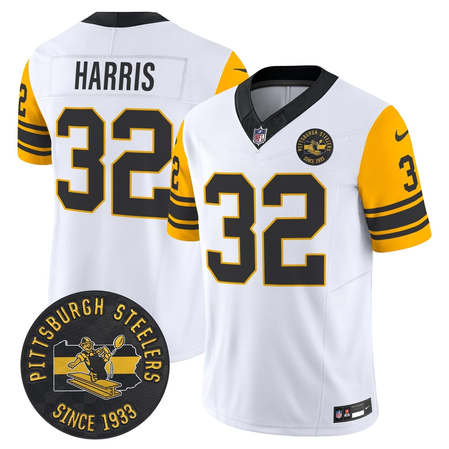PIT Throwback 1962 Vapor Limited Jersey - Est. 1933 Patch - All Stitched