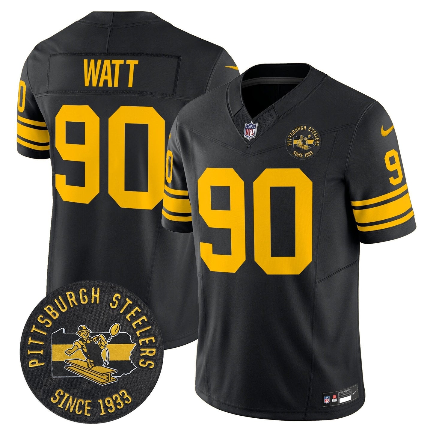 PIT Throwback 1962 Vapor Limited Jersey - Est. 1933 Patch - All Stitched