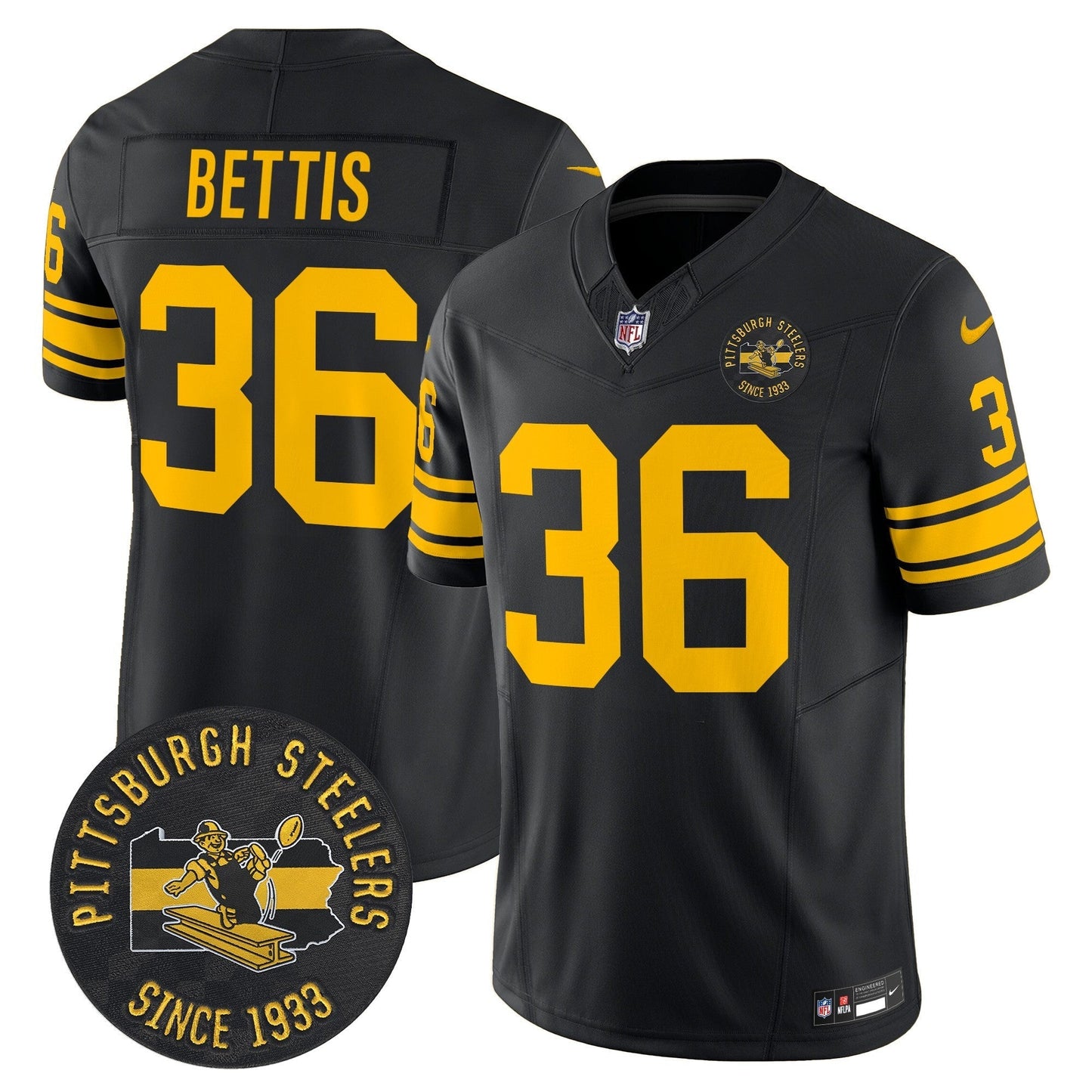 PIT Throwback 1962 Vapor Limited Jersey - Est. 1933 Patch - All Stitched
