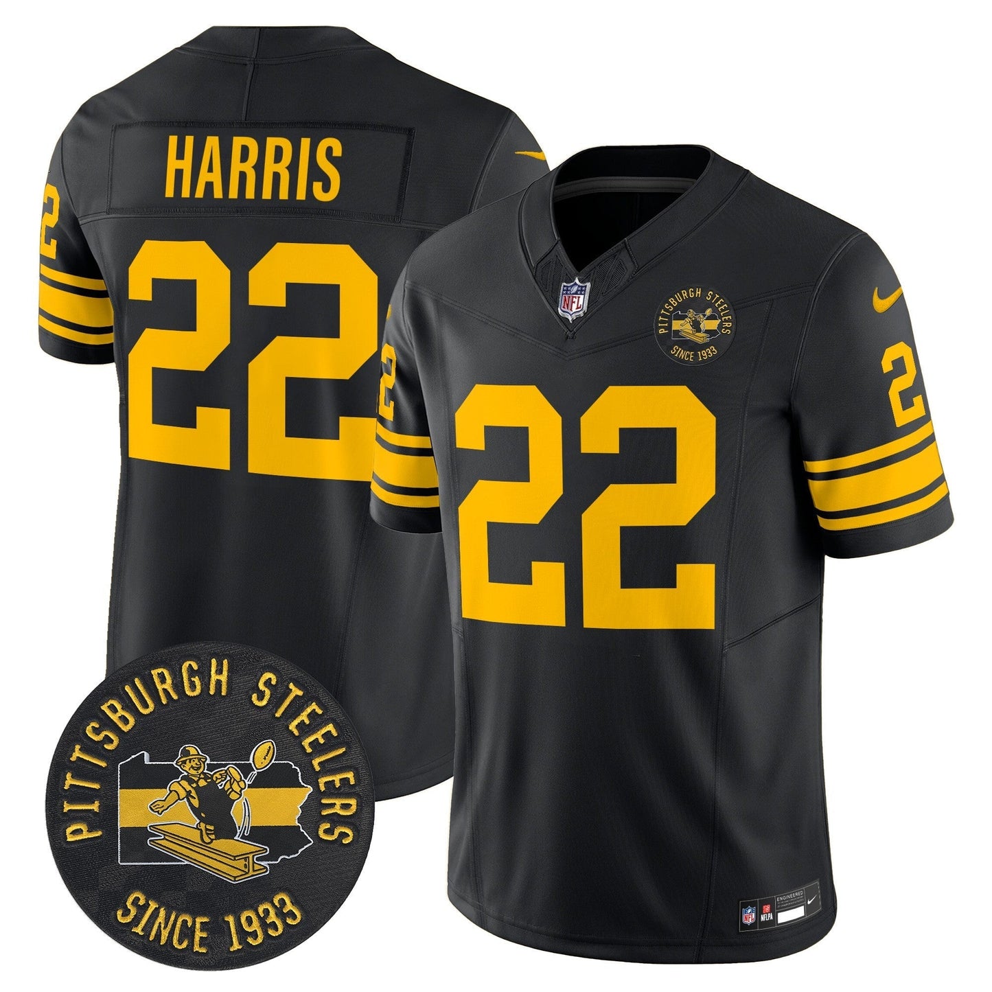PIT Throwback 1962 Vapor Limited Jersey - Est. 1933 Patch - All Stitched